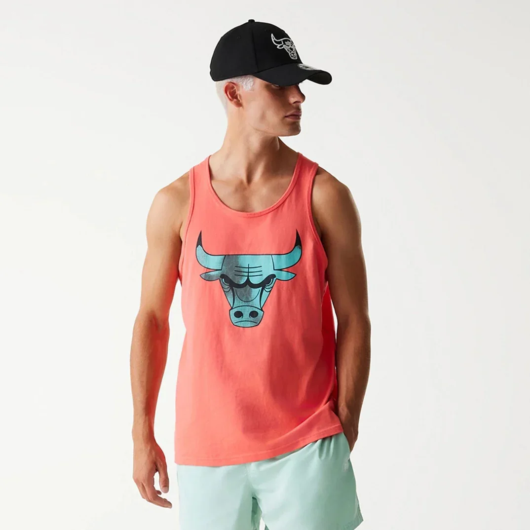 Φωτογραφία προϊόντος: NEW ERA CHICAGO BULLS NBA SLEEVELESS TEE - ΚΟΡΑΛΙ