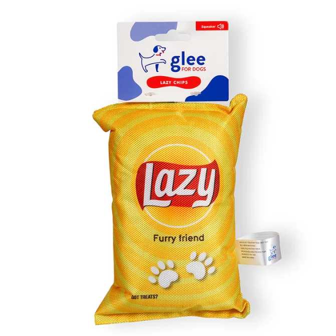 Φωτογραφία προϊόντος: Glee Παιχνίδι Σκύλου Lazy Chips Squeaky 20x15cm