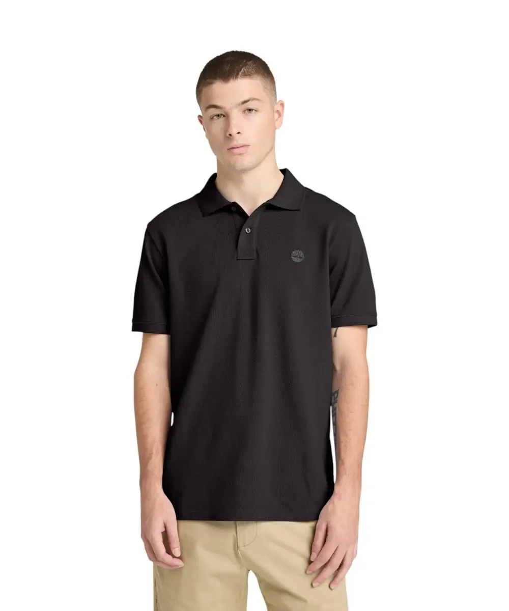 Φωτογραφία προϊόντος: Timberland - Ανδρικό T-shirt Polo Short-Sleeve με Λογότυπο Oyster River TB0A2BRY-X65 Μαύρο