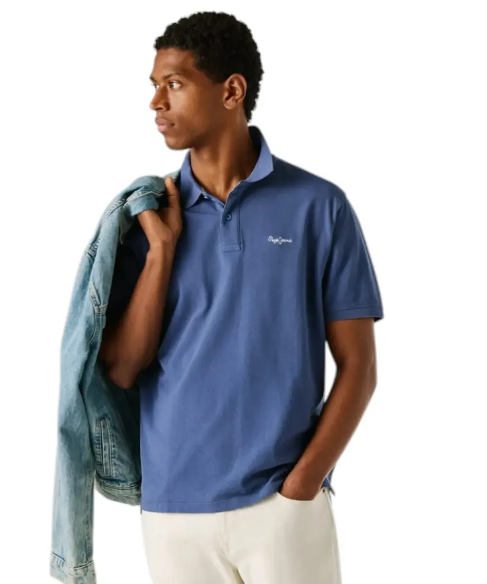 Φωτογραφία προϊόντος: Pepe Jeans - Ανδρικό T-shirt Polo Oscar PM5400087-576 Μπλε Ραφ