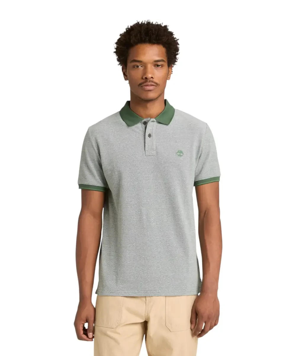 Φωτογραφία προϊόντος: Timberland - Ανδρικό T-shirt Polo Oyster River Oxford Regular Fit TB0A2EC2-A6X Πράσινο
