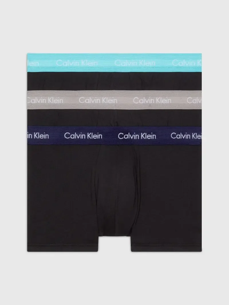 Φωτογραφία προϊόντος: Calvin Klein - Ανδρικά Μποξεράκια Low Rise Trunk 3Pack 0000U2664G-MXW Τιρκουάζ Μπεζ Μωβ