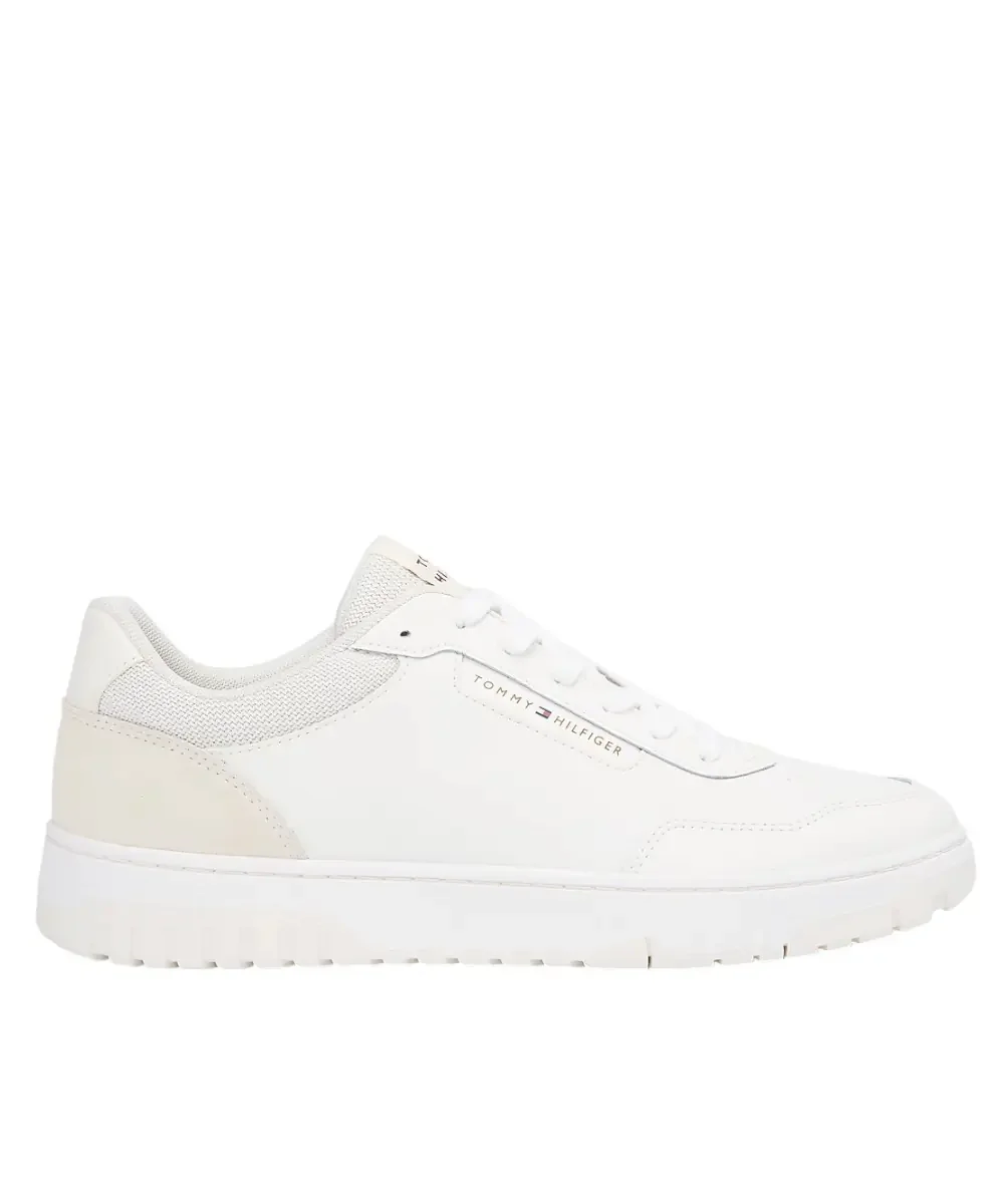 Φωτογραφία προϊόντος: Tommy Hilfiger - Ανδρικά Sneakers Th Basket Core Lite Lth/Suede FM0FM05714-Z00 Λευκό Εκρού