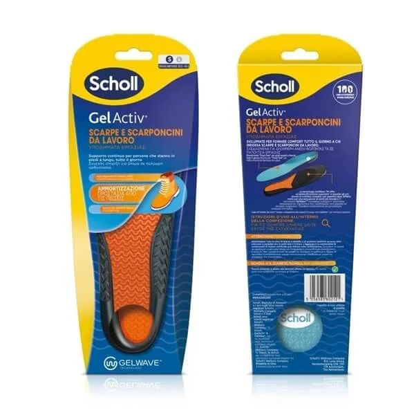 Φωτογραφία προϊόντος: Scholl Gel Activ Work Πάτοι για Υποδήματα Εργασίας & Προστασία από τις Πιέσεις Small, 1ζευγάρι