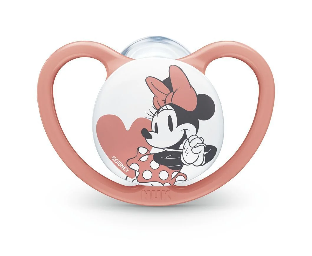 Φωτογραφία προϊόντος: Nuk Space Disney Minnie Ορθοδοντική Πιπίλα Σιλικόνης 0-6 m Ροζ, 1τμχ