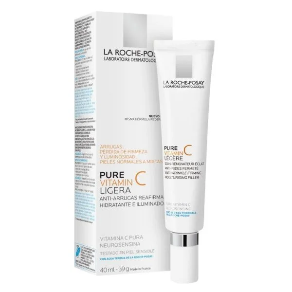Φωτογραφία προϊόντος: LA ROCHE–POSAY La Roche Posay Pure Vitamin C Light 24ωρη Αντιγηραντική & Συσφικτική Κρέμα Προσώπου για Κανονικές/Μικτές Επιδερμίδες με Υαλουρονικό Οξύ 40ml