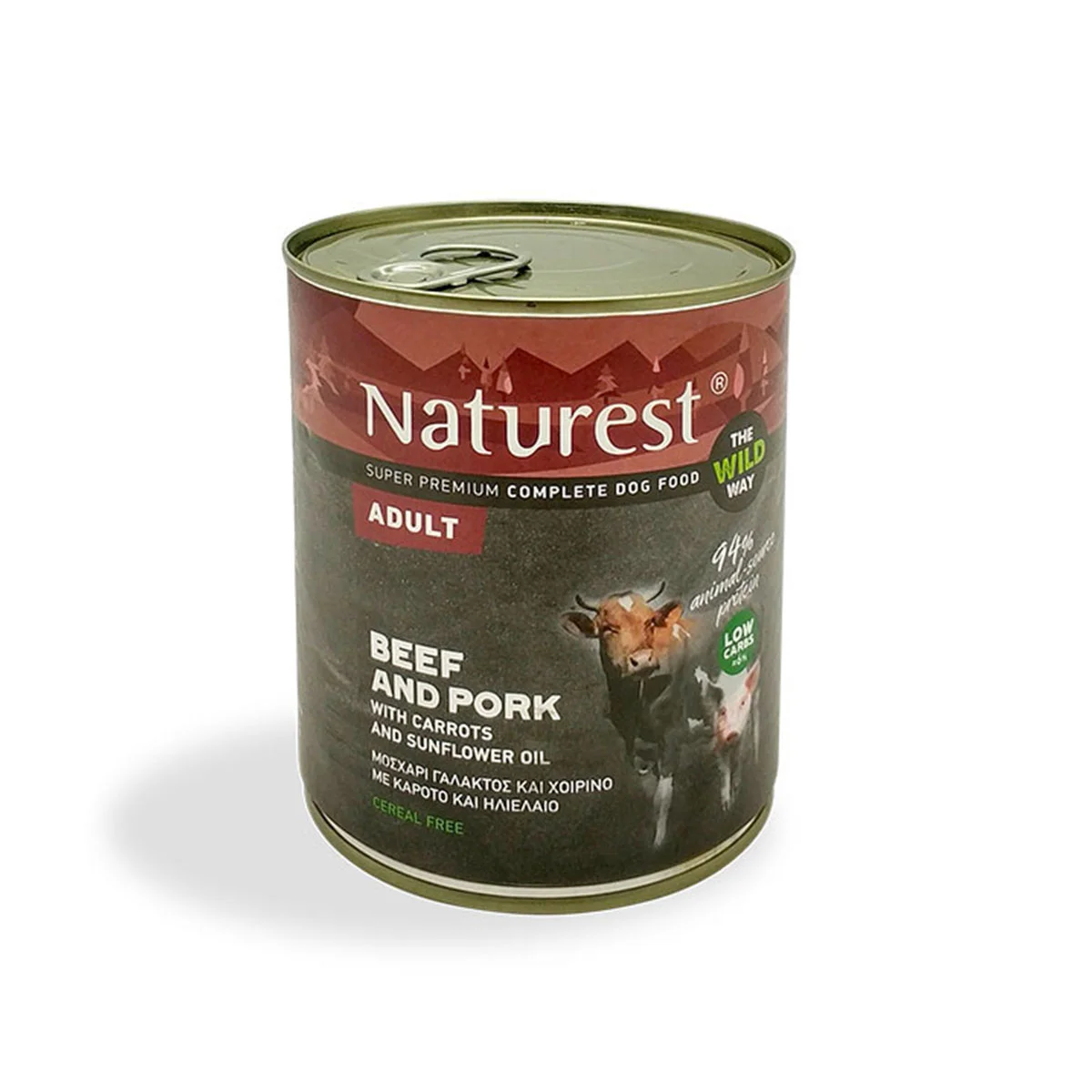 Φωτογραφία προϊόντος: Pet Interest Υγρή Τροφή Σκύλου Naturest Adult Χοιρινό και Μοσχάρι 800γρ