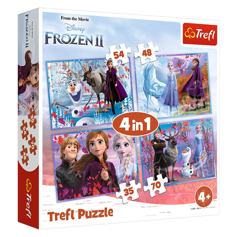 Φωτογραφία προϊόντος: Trefl Puzzle Παζλ Trefl 4 σε 1 Disney Frozen II .