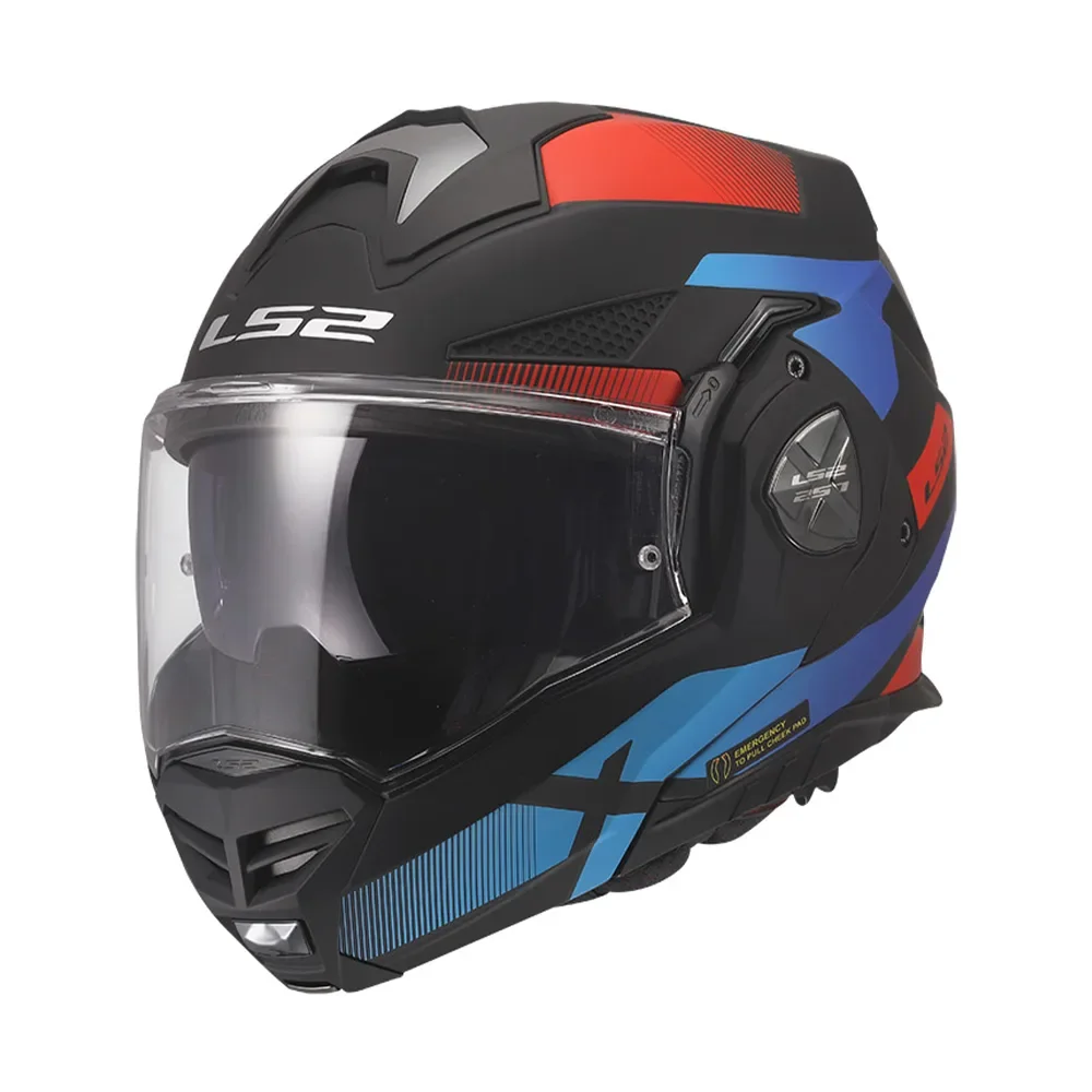 Φωτογραφία προϊόντος: ΚΡΑΝΟΣ MODULAR FF901 ADVANT X NOVA MATT BLACK/RED/BLUE ECE 22.06 | LS2
