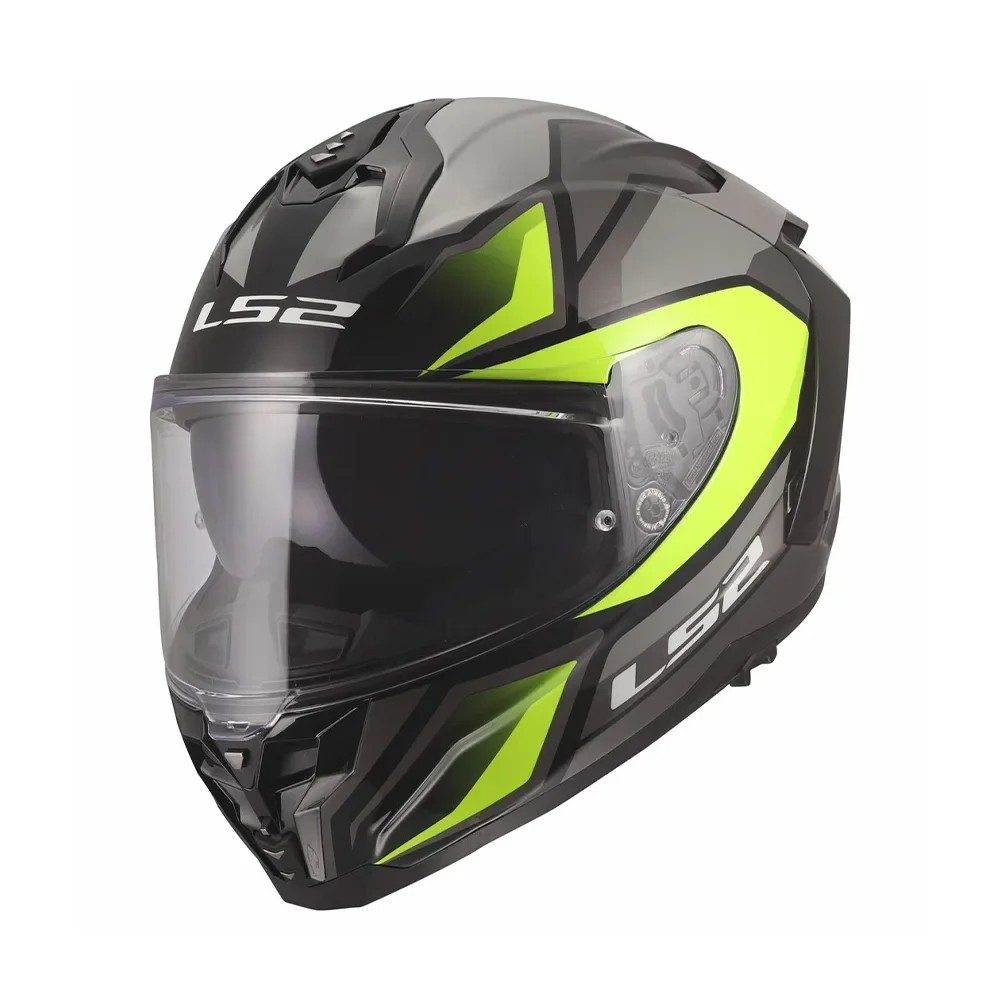 Φωτογραφία προϊόντος: ΚΡΑΝΟΣ FULL FACE CHALLENGER II FF817 VIPER GREY H-V YELLOW ECE 22.06 | LS2