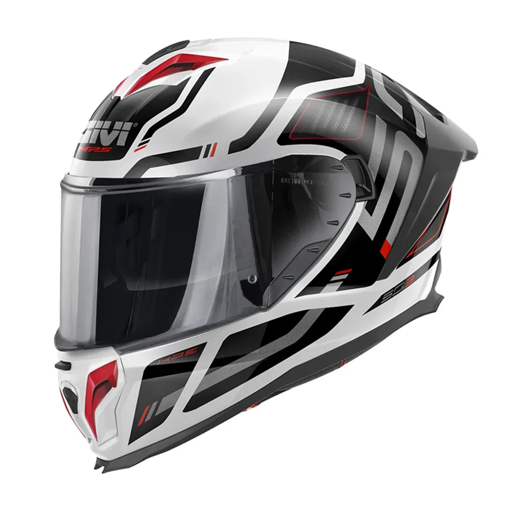 Φωτογραφία προϊόντος: ΚΡΑΝΟΣ FULL FACE H50.3 QUASAR WHITE/BLACK/RED ΜΕ PINLOCK ECE 22.06 | GIVI