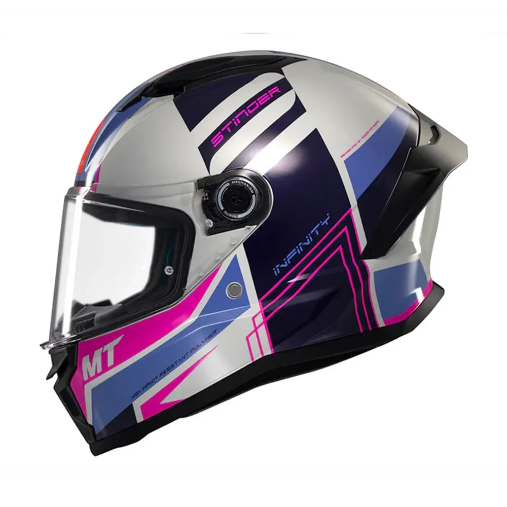 Φωτογραφία προϊόντος: ΚΡΑΝΟΣ FULL FACE STINGER 2 TRON C8 GREY/PINK GLOSS ECE 22.06 | MT