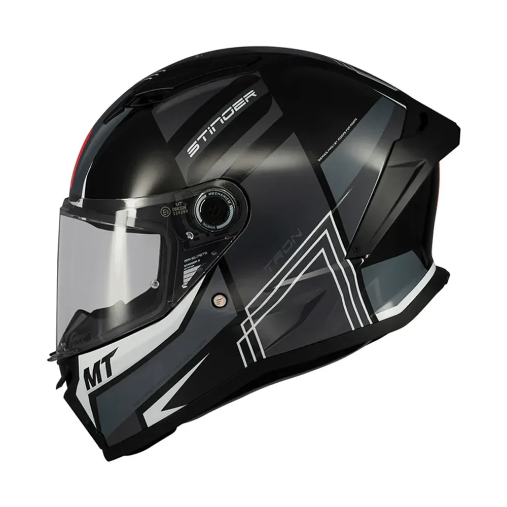 Φωτογραφία προϊόντος: ΚΡΑΝΟΣ FULL FACE STINGER 2 TRON B12 BLACK/GREY ECE 22.06 | MT