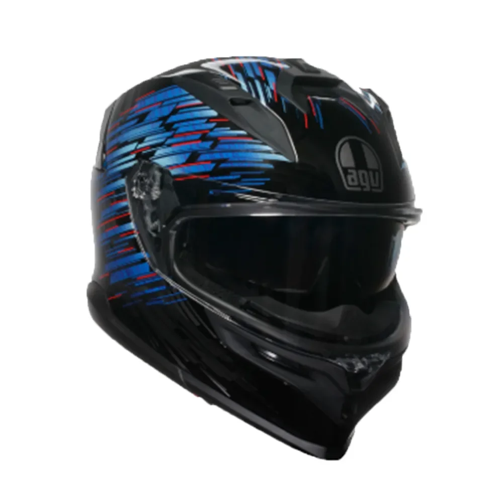 Φωτογραφία προϊόντος: ΚΡΑΝΟΣ FULL FACE K7 MPLK GENISYS MATT BLACK/BLUE/GREY ECE 22.06 | AGV