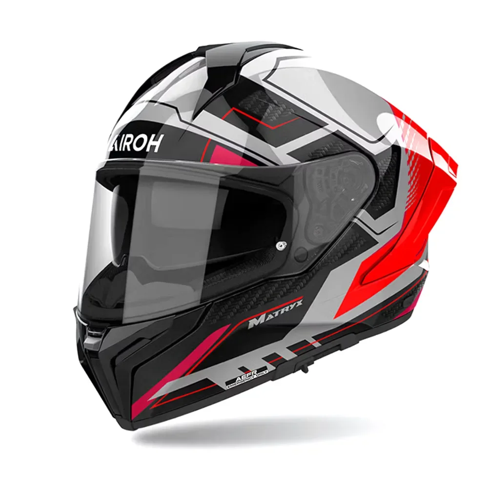 Φωτογραφία προϊόντος: ΚΡΑΝΟΣ FULL FACE MATRYX COLOR ROCKET RED FLUO GLOSS ECE 22.06 | AIROH