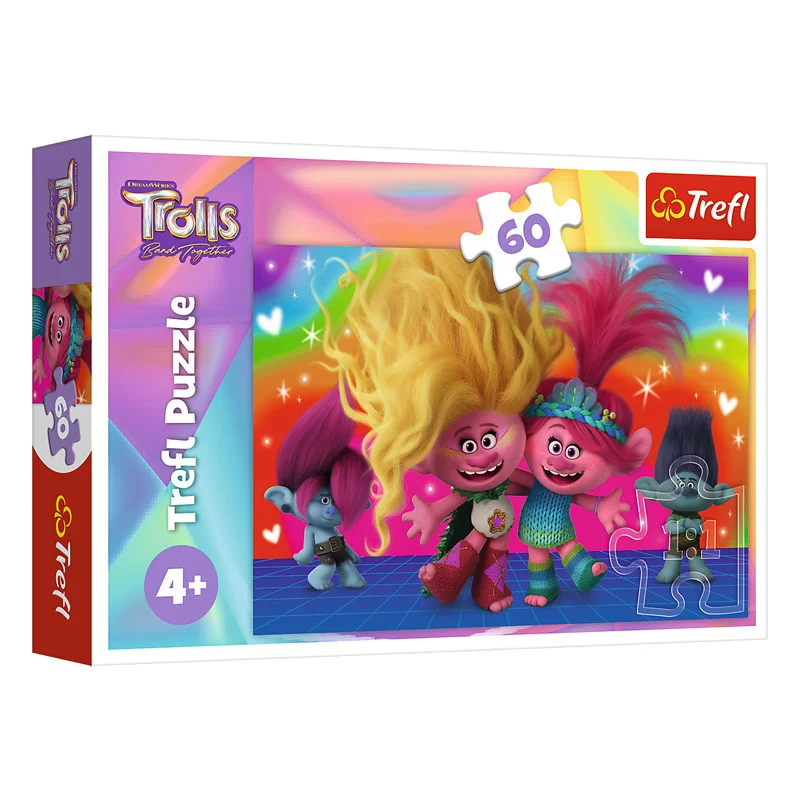 Φωτογραφία προϊόντος: Trefl Puzzle Παζλ Trefl 60τμχ Trolls