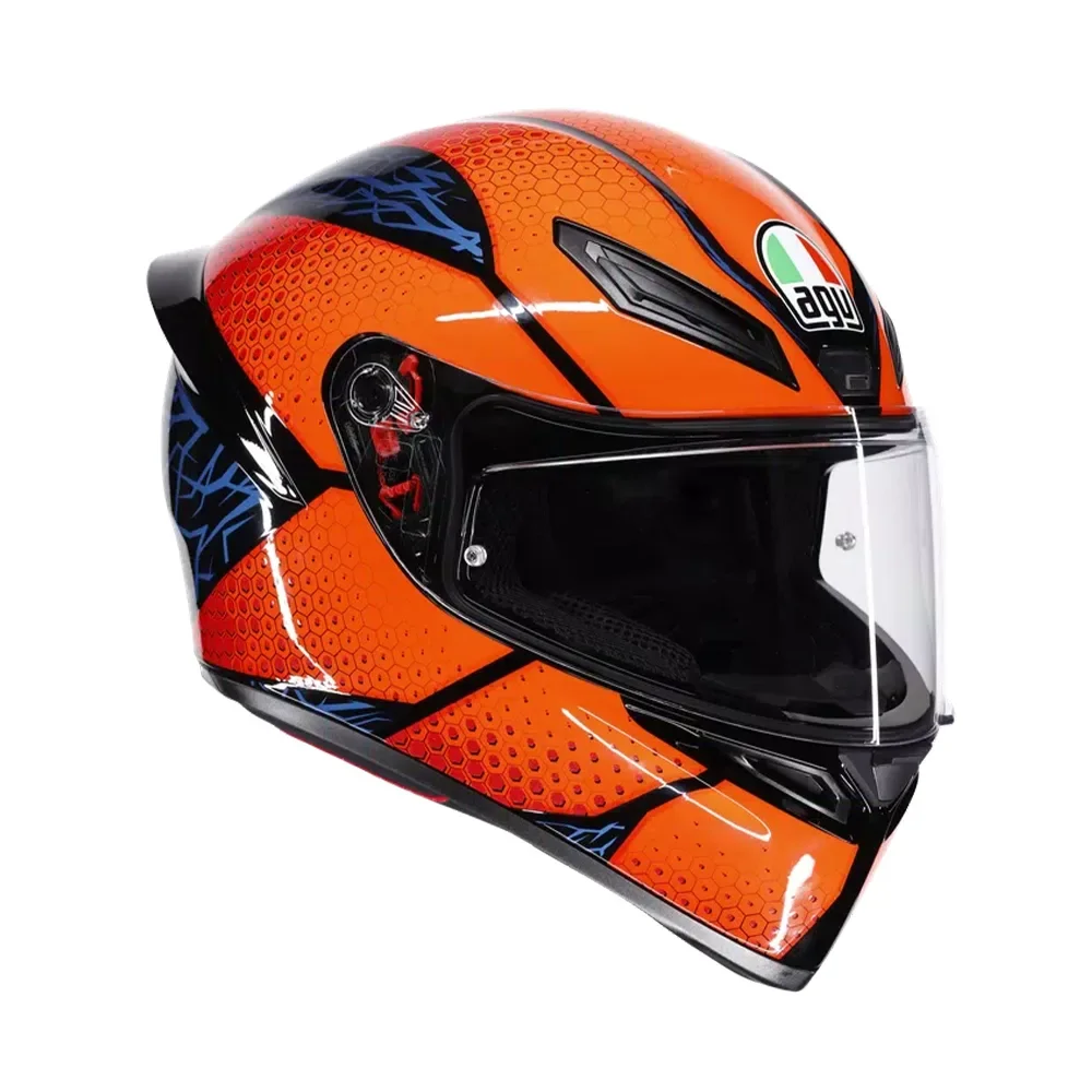 Φωτογραφία προϊόντος: ΚΡΑΝΟΣ FULL FACE K1 S SPEEDARMOR BLACK/ORANGE/BLUE ECE 22.06 | AGV