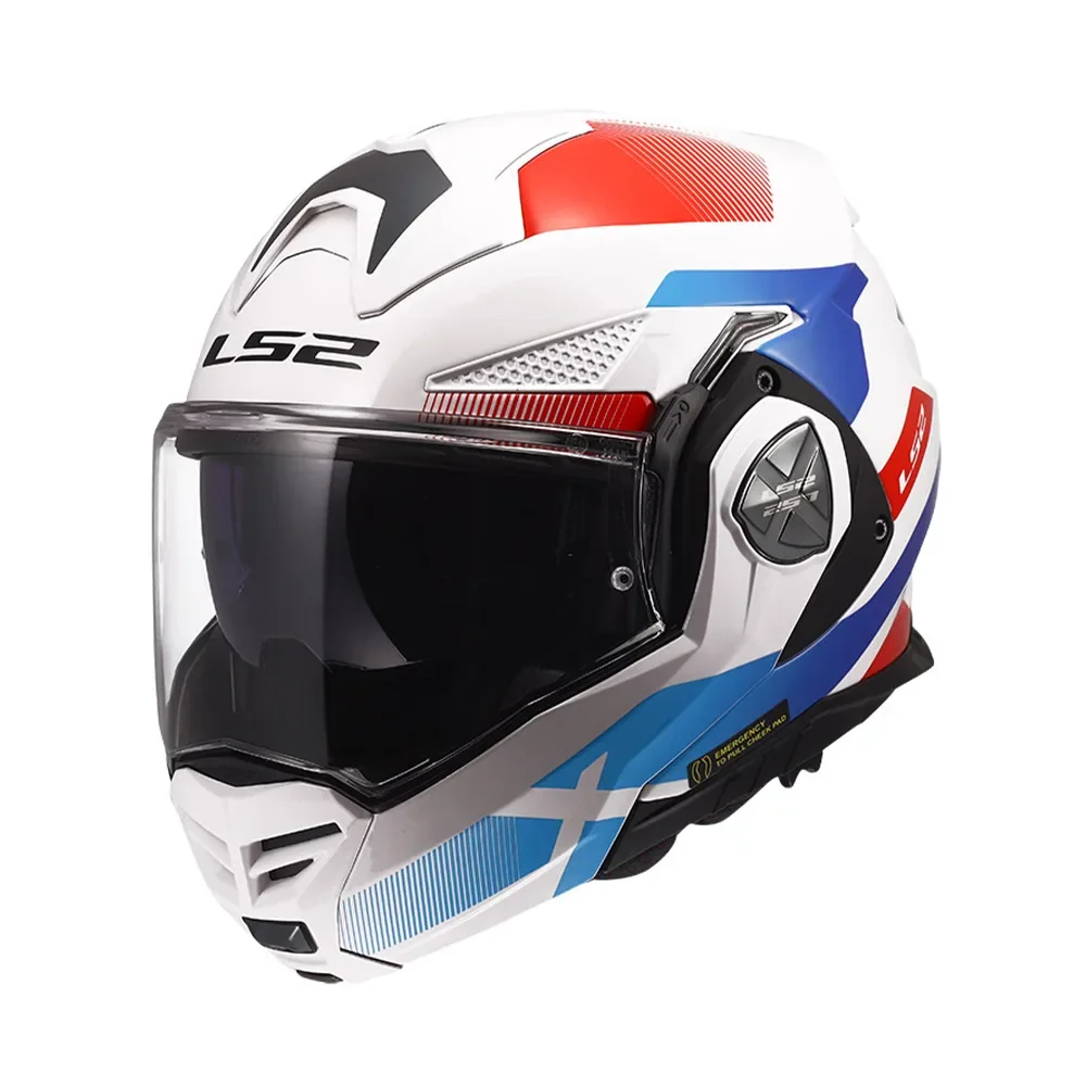 Φωτογραφία προϊόντος: ΚΡΑΝΟΣ MODULAR FF901 ADVANT X NOVA GLOSS WHITE/BLUE/RED ECE 22.06 | LS2