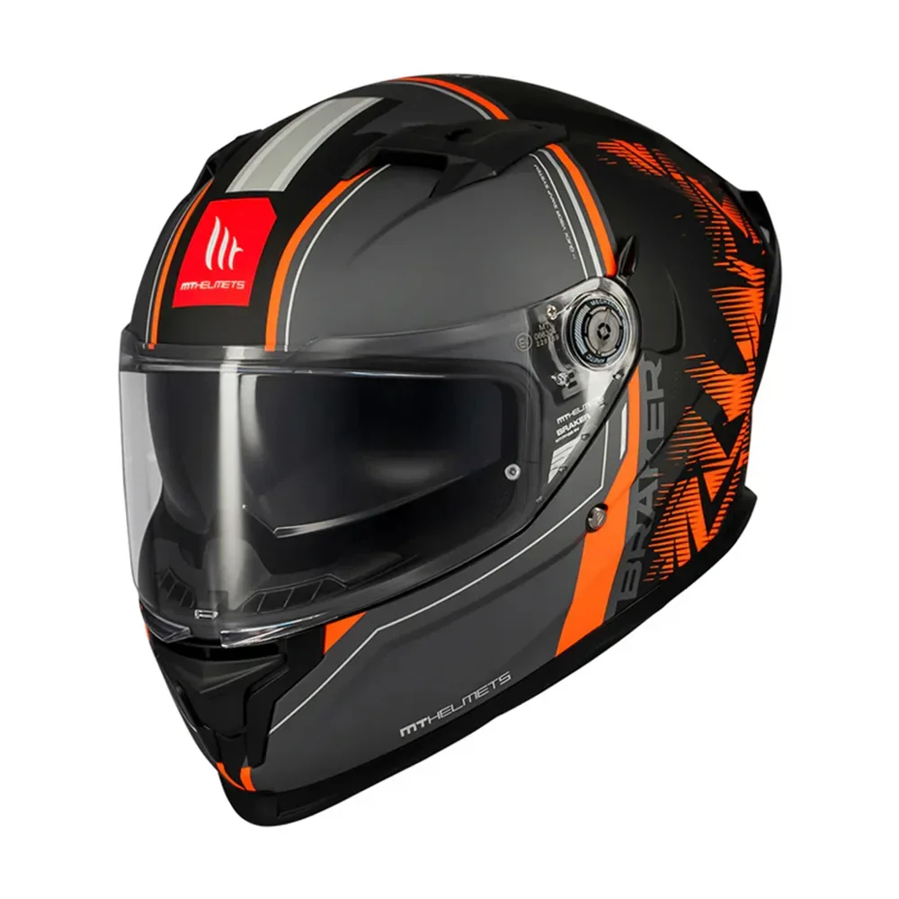 Φωτογραφία προϊόντος: ΚΡΑΝΟΣ FULL FACE BRAKER SV CHARM B4 MATT BLACK/ORANGE ECE 22.06 | MT