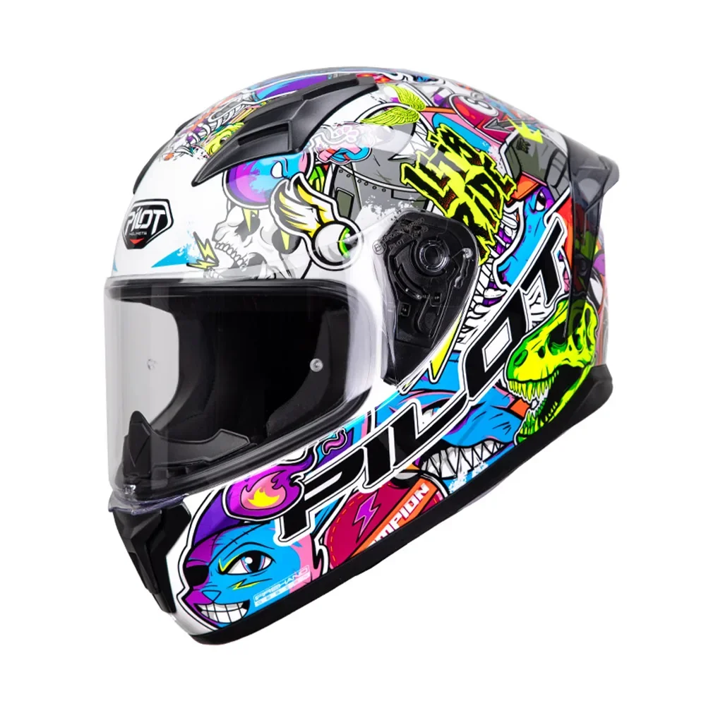 Φωτογραφία προϊόντος: ΚΡΑΝΟΣ FULL FACE FLEX STREETBOMB WHITE ECE 22.06 | PILOT
