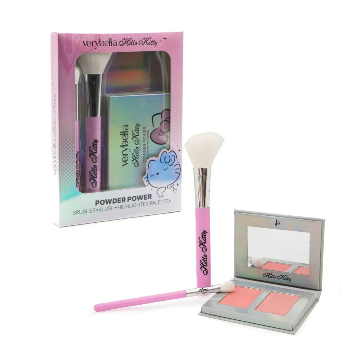 Φωτογραφία προϊόντος: Σετ πινέλα με ρουζ & highlighter Very Bella Hello Kitty