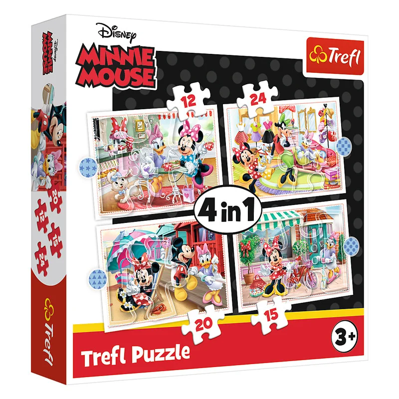 Φωτογραφία προϊόντος: Trefl Puzzle Παζλ Trefl Disney Minnie Mouse 4 σε 1