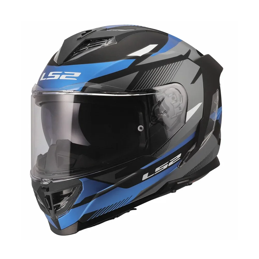 Φωτογραφία προϊόντος: ΚΡΑΝΟΣ FULL FACE STORM III FF818 KOMAI BLACK BLUE ECE 22.06 | LS2