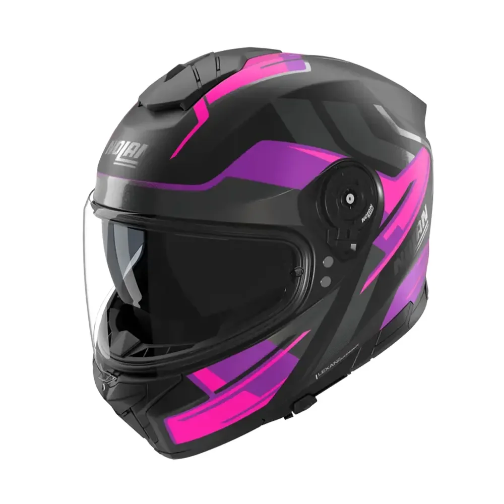 Φωτογραφία προϊόντος: ΚΡΑΝΟΣ FULL FACE N80-8 TRITTICO 358 NERO/FUCSIA/ANTRACITE ECE 22.06 | NOLAN