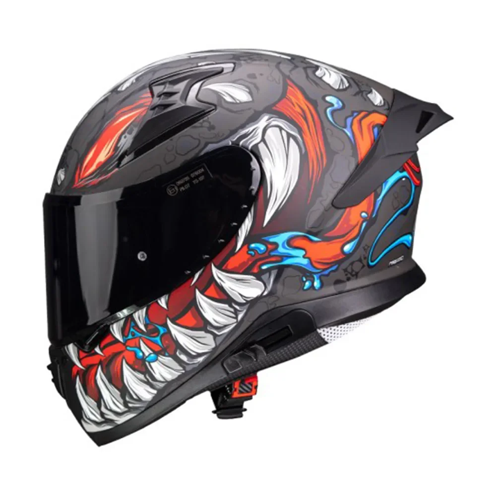 Φωτογραφία προϊόντος: ΚΡΑΝΟΣ FULL FACE SNAKE SV REPTILE-X MATTE TITANIUM ECE 22.06 | PILOT