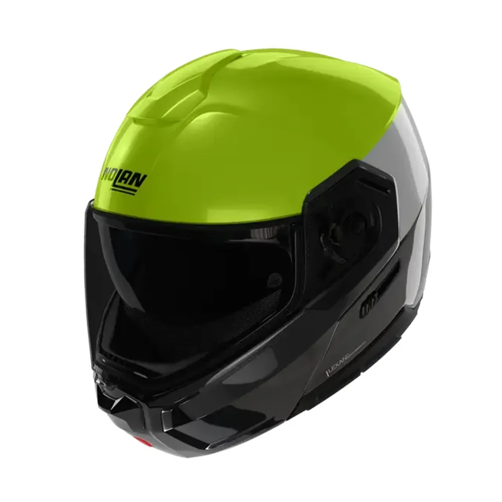 Φωτογραφία προϊόντος: ΚΡΑΝΟΣ FLIP-UP N90-3 VERNICIATURA SPECIALE 341 GREEN IMPULSE/BLACK ECE 22.06 | NOLAN