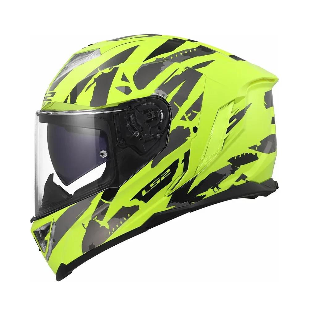 Φωτογραφία προϊόντος: ΚΡΑΝΟΣ FULL FACE STORM III FF818 KAOS H-V YELLOW ECE 22.06 | LS2