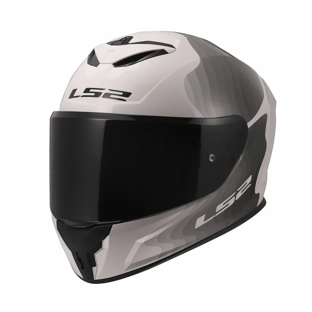 Φωτογραφία προϊόντος: ΚΡΑΝΟΣ FULL FACE RAPID III FF820 FLOW WHITE GREY ECE 22.06 | LS2