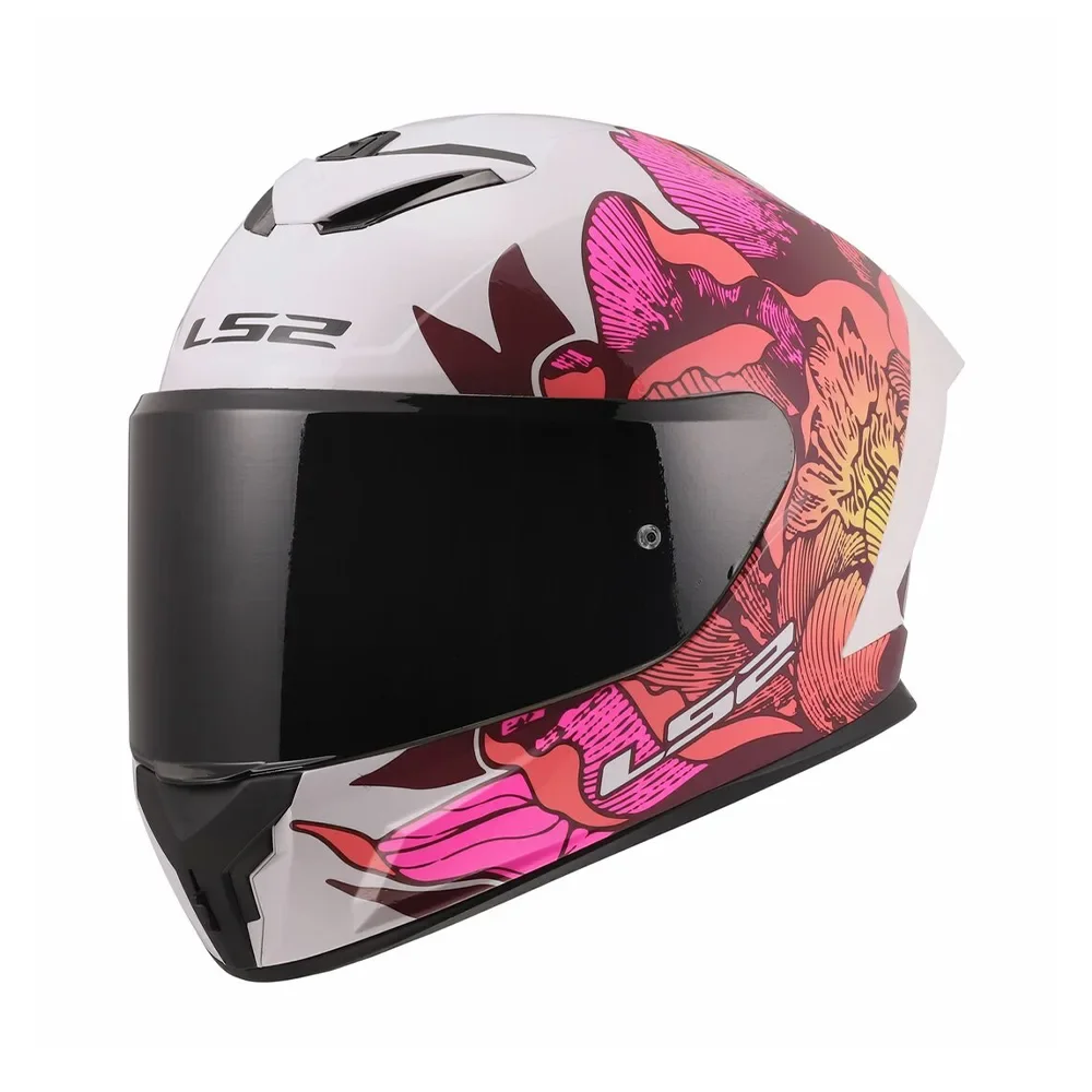 Φωτογραφία προϊόντος: ΚΡΑΝΟΣ FULL FACE RAPID III FF820 POPPIES II WHITE PINK ECE 22.06 | LS2