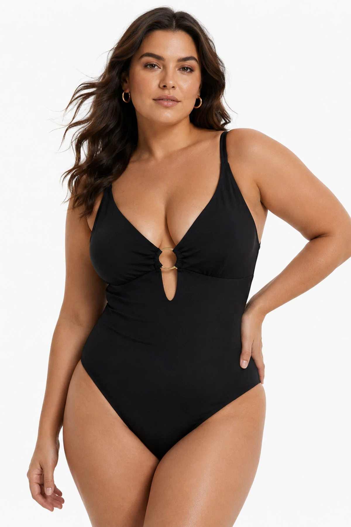 Φωτογραφία προϊόντος: Bluepoint Μαύρο plus size ολόσωμο μαγιό