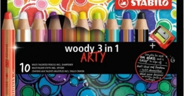 Φωτογραφία προϊόντος: WOODY ARTY ΚΡΑΓΙΟΝ STABILO 880 SET/10+ΞΥΣΤΡΑ