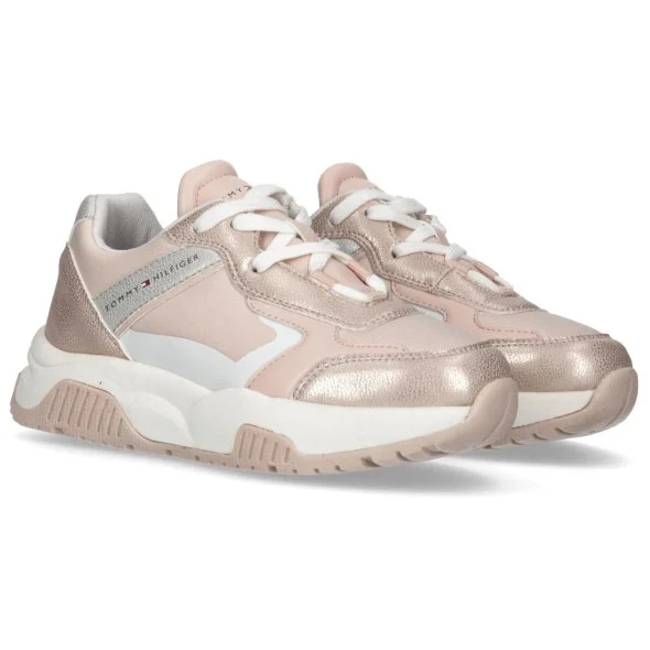 Φωτογραφία προϊόντος: TOMMY HILFIGER ΓΥΝΑΙΚΕΙΟ SNEAKER ΔΕΤΟ, LOW CUT LACE-UP SNEAKER T3A9-32743-0579, ΡΟΖ, Γυναίκα