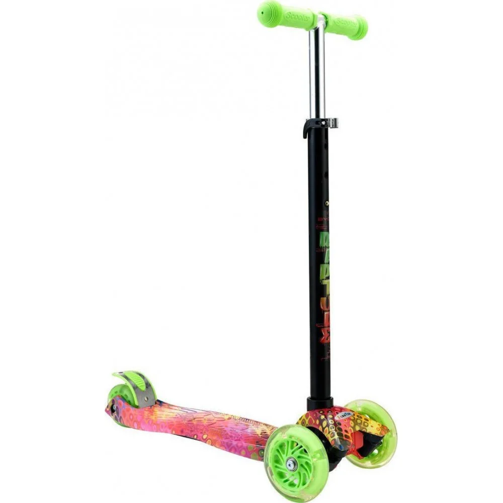Φωτογραφία προϊόντος: Cangaroo Πατίνι Scooter Rapture με Φωτιζόμενες Ρόδες Greeny 3800146225674