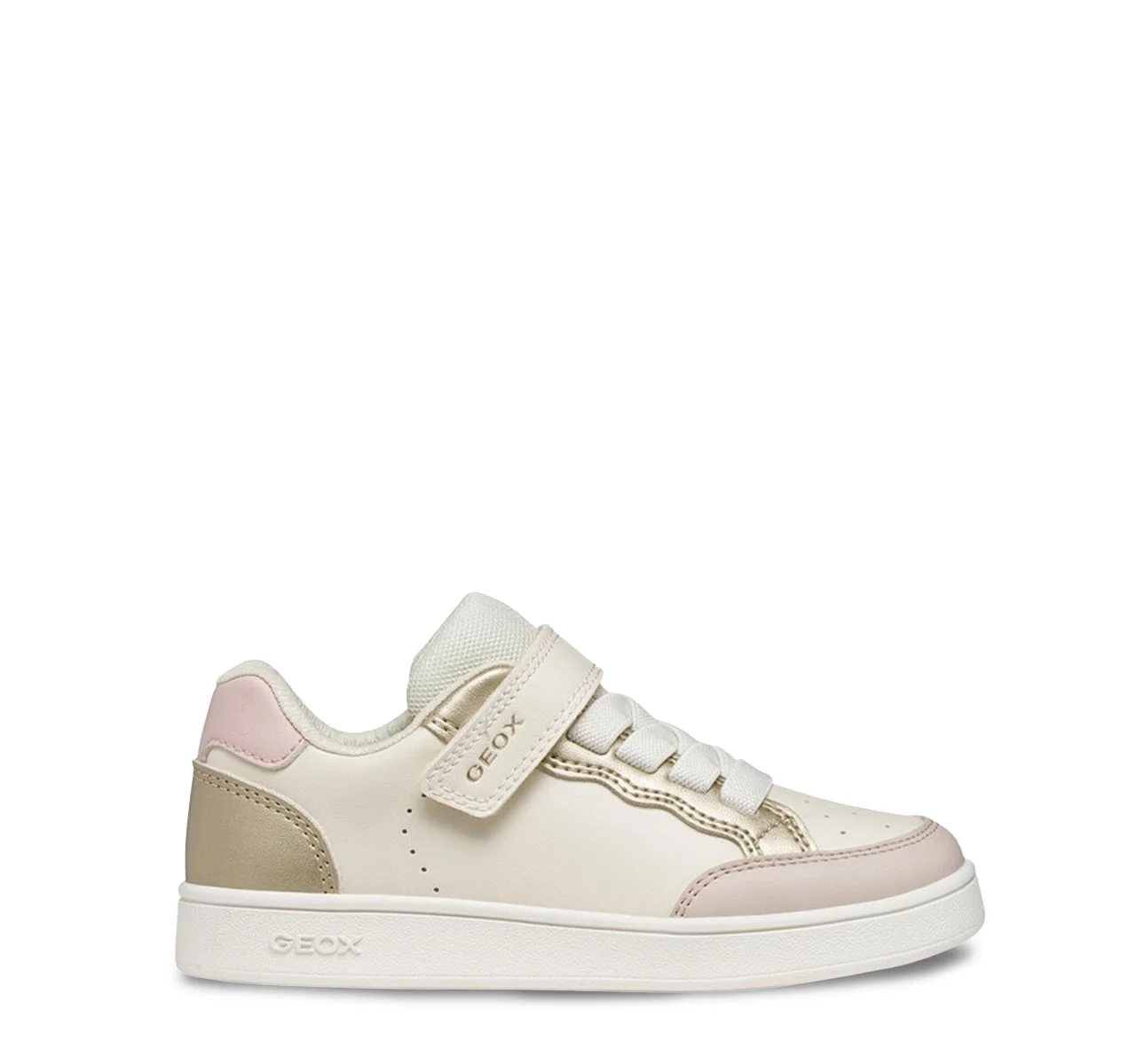 Φωτογραφία προϊόντος: ΠΑΙΔΙΚΑ SNEAKERS ΚΟΡΙΤΣΙ GEOX LT.IVORY/GOLD ECLYPER J65LRB-054AJ-C1M2X 28/35
