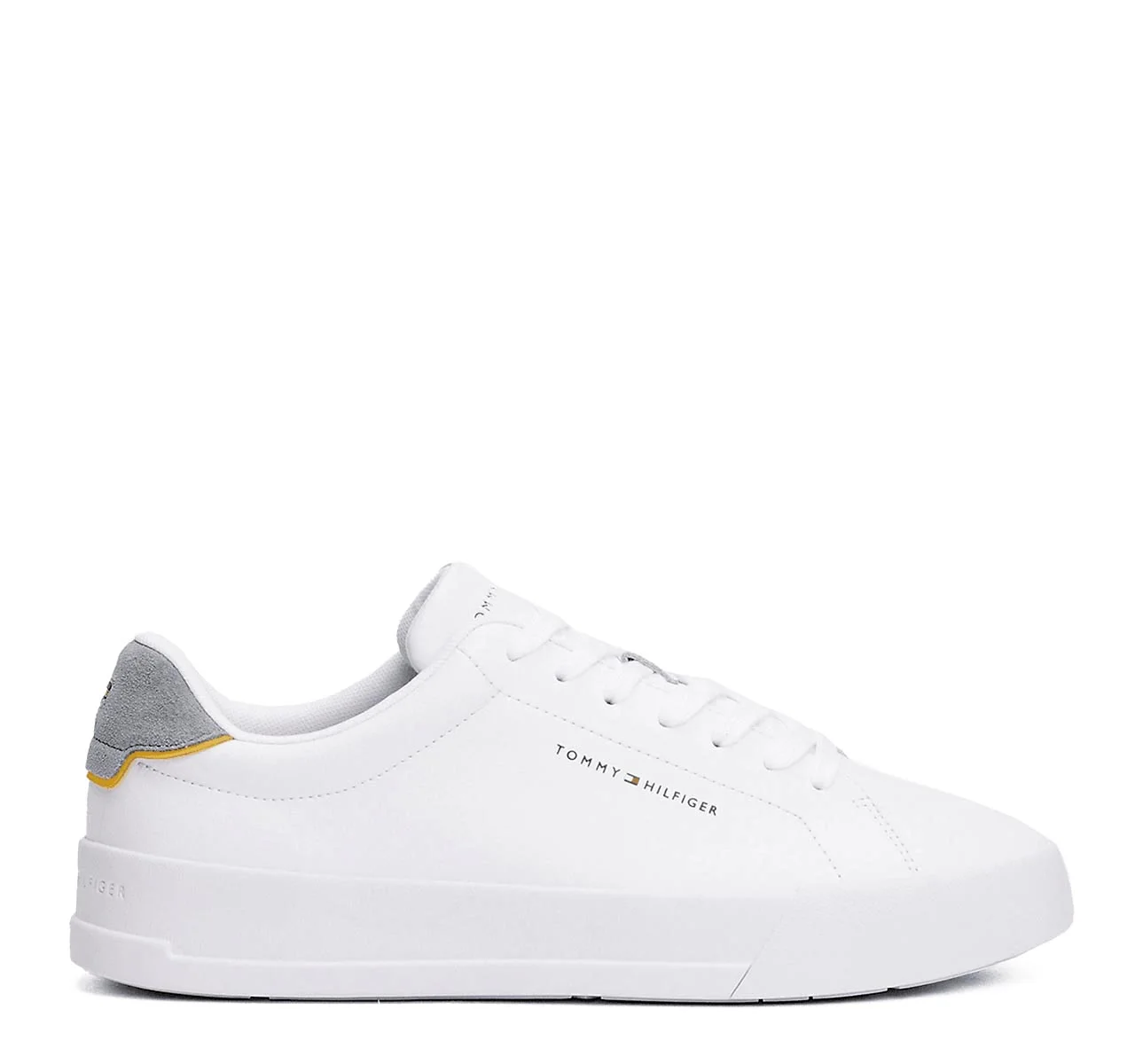 Φωτογραφία προϊόντος: ΑΝΔΡΙΚΑ SNEAKERS TOMMY HILFIGER GREY/WHITE OVERCAST COURT LTH DETAIL ESS FM0FM05367 PN6