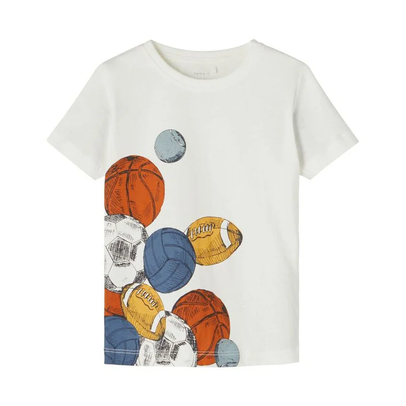 Φωτογραφία προϊόντος: T-shirt Name It για αγόρια λευκό Balls
