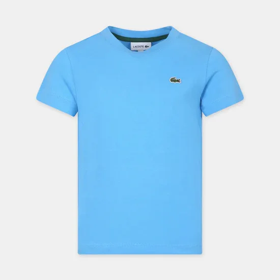 Φωτογραφία προϊόντος: T-shirt παιδικό Lacoste C-neck Θαλασσί Μπλε