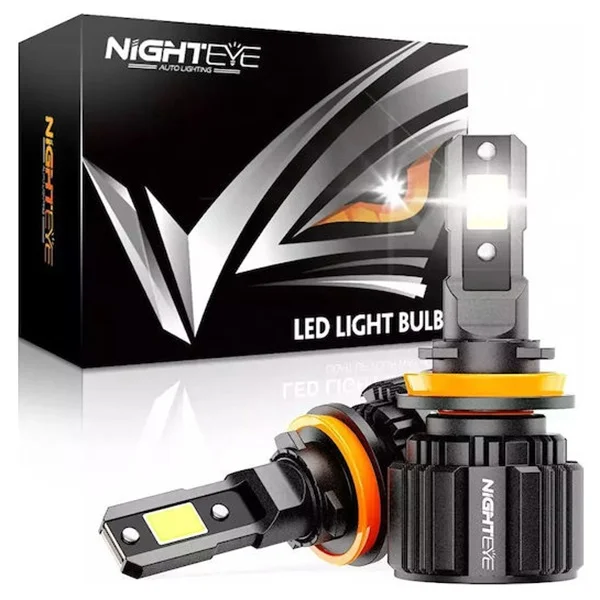 Φωτογραφία προϊόντος: OEM NovSight Λάμπες Αυτοκινήτου H11 LED 6500K Ψυχρό Λευκό 12-24V 72W 2τμχ