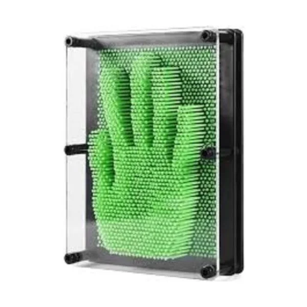 Φωτογραφία προϊόντος: OEM 3D Pin Art Green Διακοσμητικό Γραφείου από Μέταλλο 17.5x12.5x4εκ. σε Πράσινο χρώμα