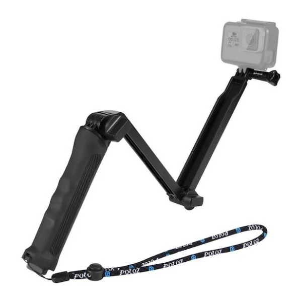 Φωτογραφία προϊόντος: OEM Puluz Hand Grip 3-Way Foldable για Action Cameras DJI / GoPro / Insta360