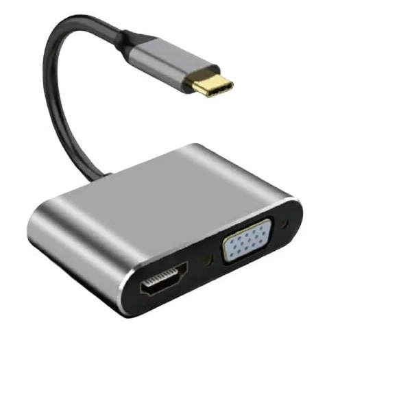 Φωτογραφία προϊόντος: OEM Arrango Μετατροπέας HDMI / VGA female σε USB-C male Γκρι AC49288