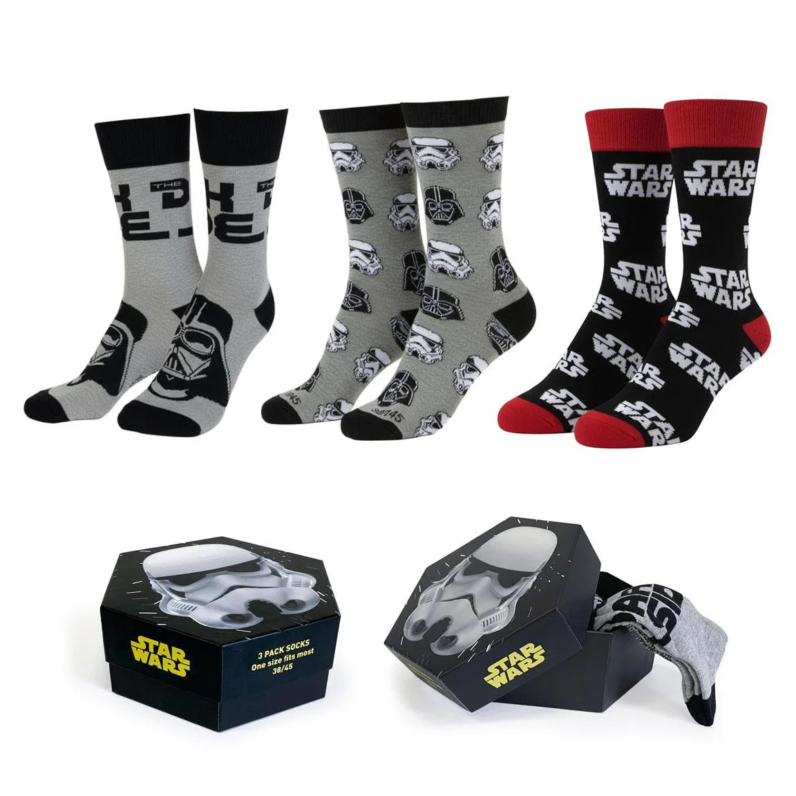 Φωτογραφία προϊόντος: Cerda Σετ κάλτσες 3 τεμ Star Wars adult pack 3 socks 38-45 2900003405