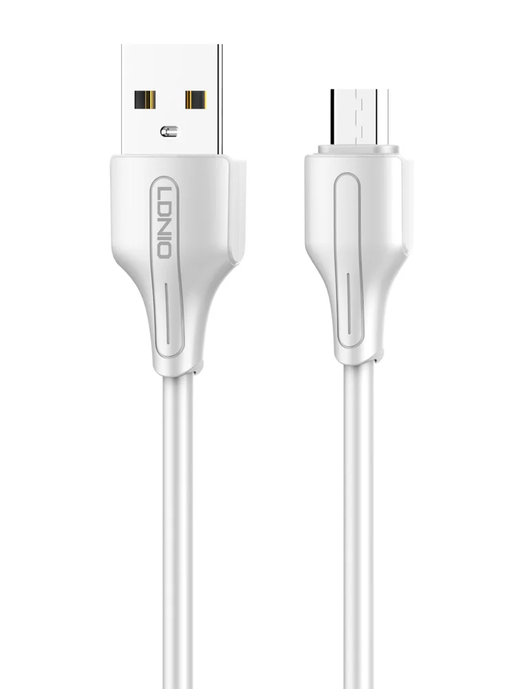Φωτογραφία προϊόντος: LDNIO καλώδιο Micro USB σε USB LS540, 2.4A, 20cm, λευκό