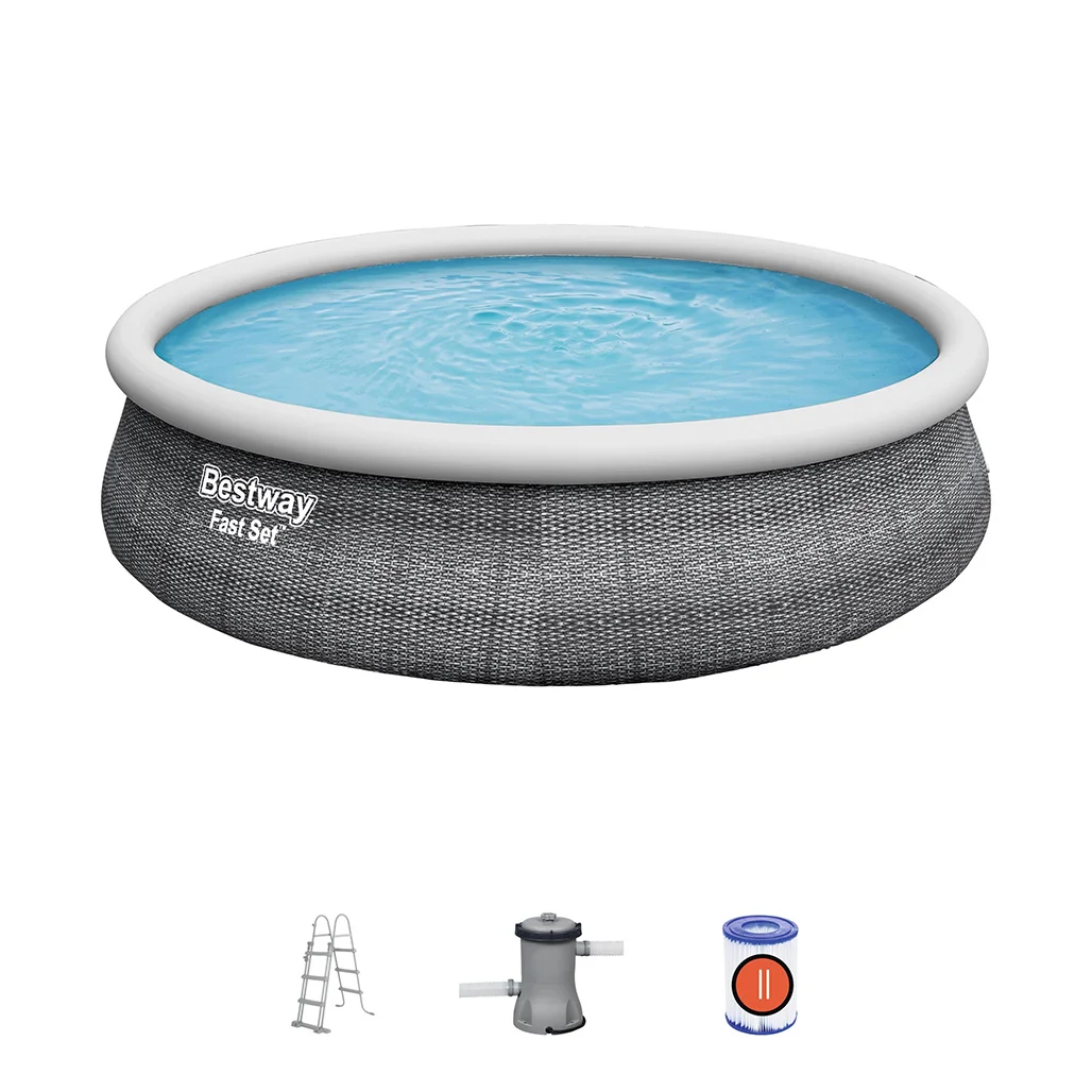 Φωτογραφία προϊόντος: BESTWAY INTERNATIONAL LIMITED Bestway Fast Set Πισίνα Φουσκωτή με Αντλία Φίλτρου 457x107εκ.