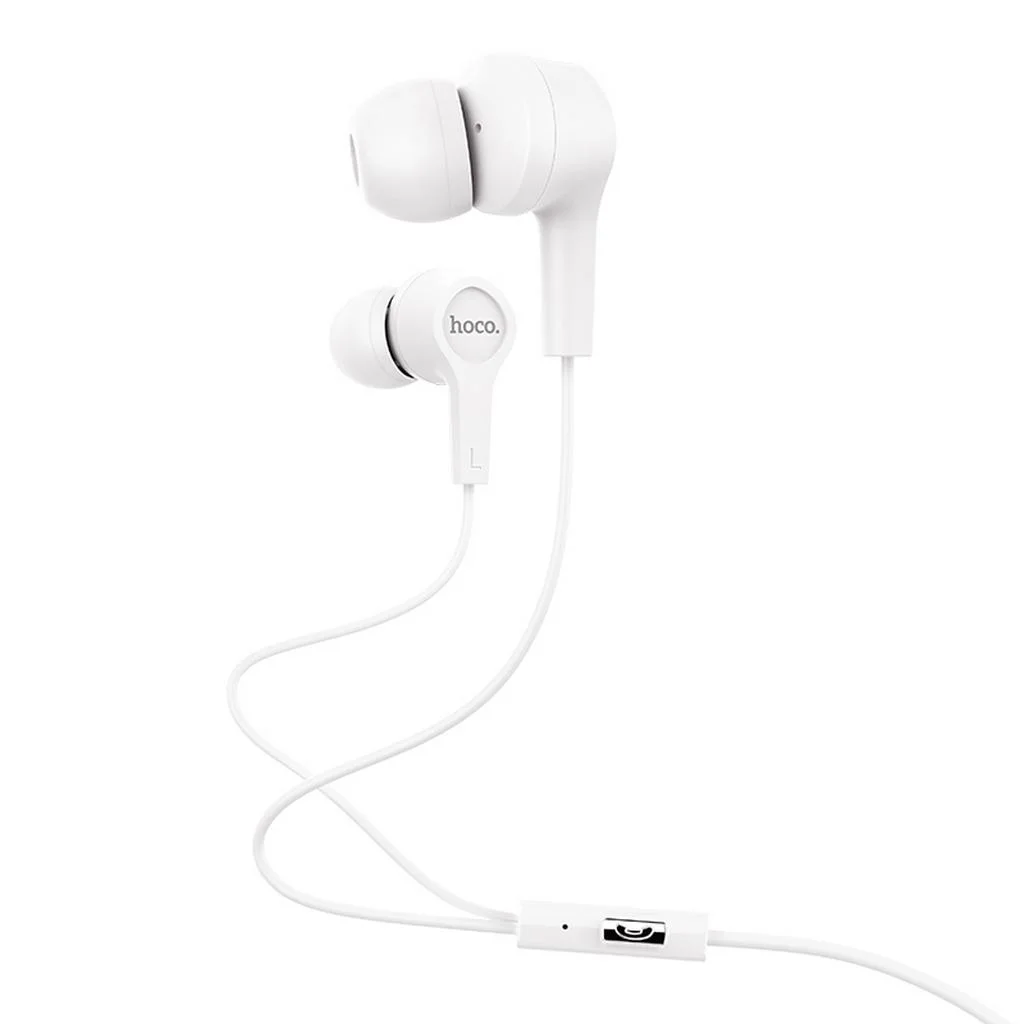 Φωτογραφία προϊόντος: Hands Free Hoco M50 Daitiness Earphones Stereo 3.5mm με Μικρόφωνο και Πλήκτρο Λειτουργίας 1.2μ Λευκό