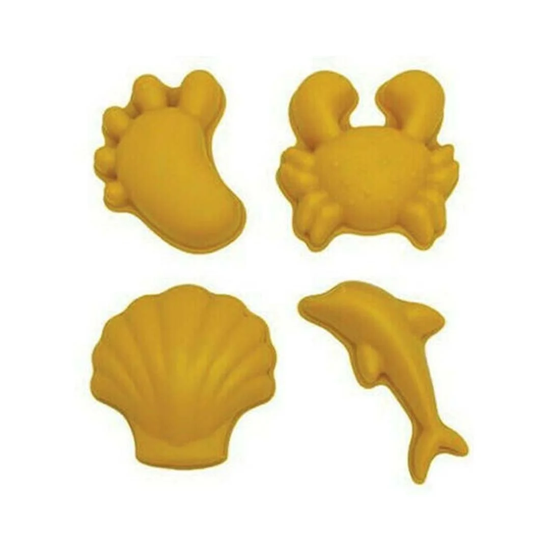 Φωτογραφία προϊόντος: 1100412 Scrunch Moulds Καλούπια από ανακυκλώσιμη σιλικόνη Mustard 4 Τεμάχια